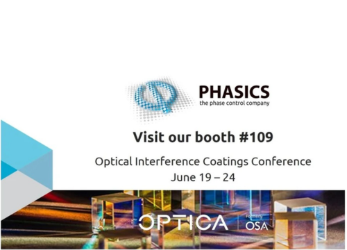 Come meet our team during Optical Interference Coatings Conference 2022